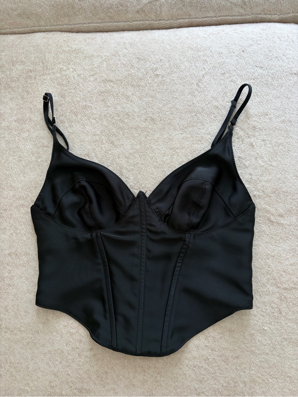 Urban outfitters Black Satin Corset
